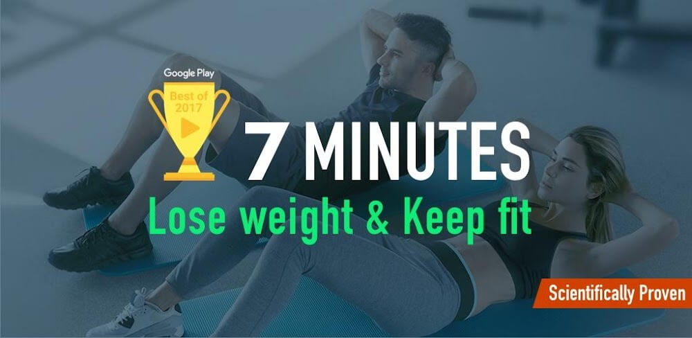 Cover Image of 7 Minute Workout v1.363.129 MOD APK (Premium Unlocked)