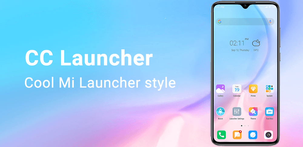 Cover Image of Cool Mi Launcher v6.4 MOD APK (Premium Unlocked)