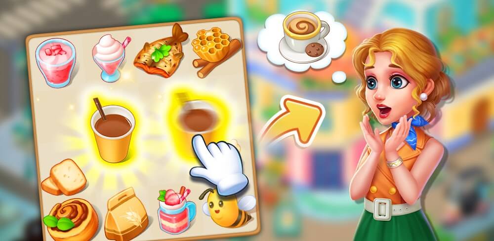 Cover Image of Happy Merge Cafe v1.0.38 MOD APK (Unlimited Money)