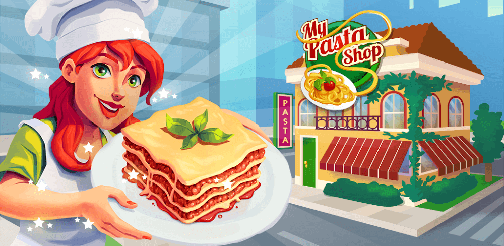 Cover Image of My Pasta Shop v1.0.39 MOD APK (Unlimited Money)