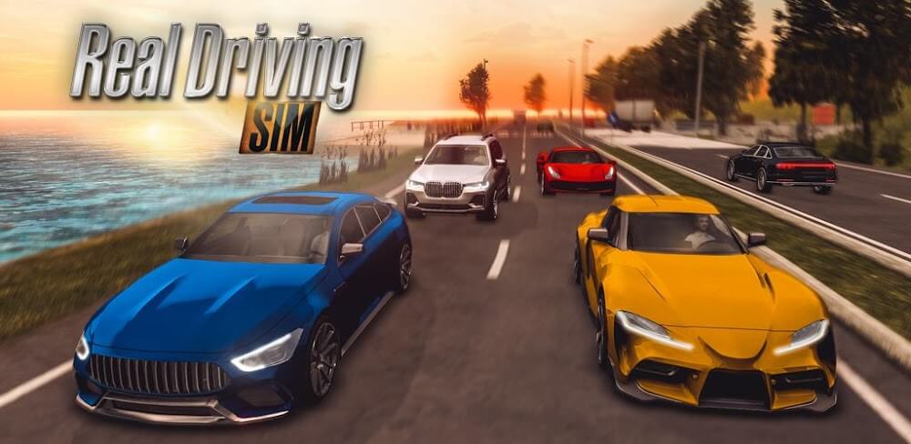 Cover Image of Real Driving Sim v6.0 MOD APK (Unlimited Money)