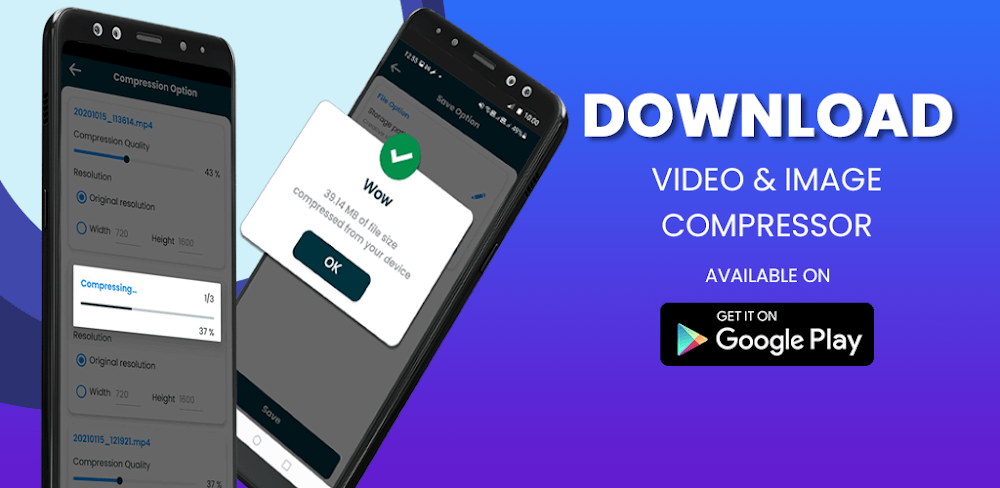 Cover Image of Video & Image Compressor v9.7.7 MOD APK (Premium Unlocked)