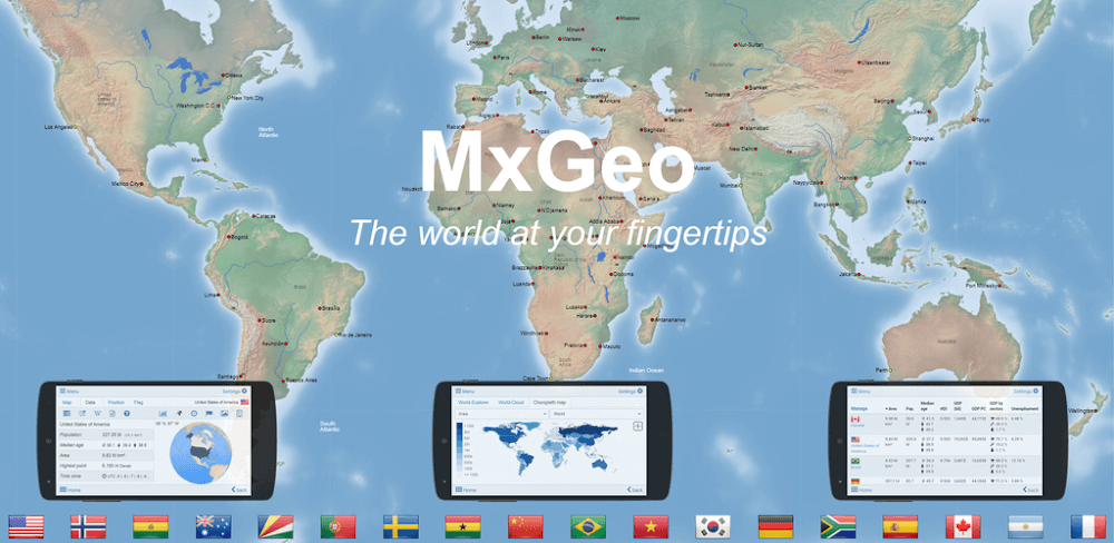 Cover Image of World Atlas MxGeo Pro v9.2.4 APK (Full Version)